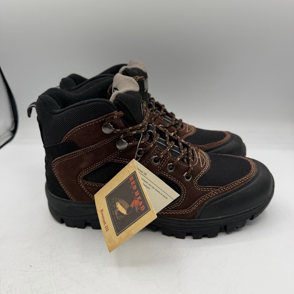 Red Head Everest III Boots Womens Sz 9 M Brown/Black Leather Hiking Outdoors NWT